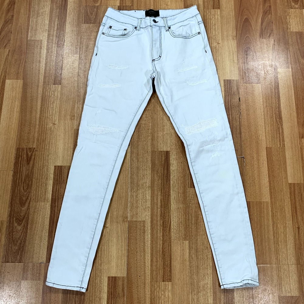 Represent Jeans Mens 27x29.5* Light Gray Wash Denim Made in Italy